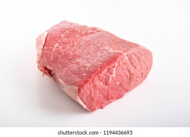 Isolated Raw Beef, Bottom Round Roast