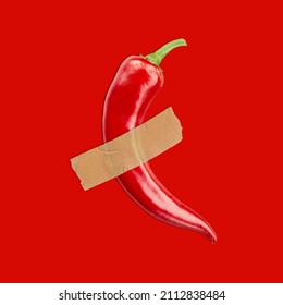 Isolated Red Chili Photo Manipulation