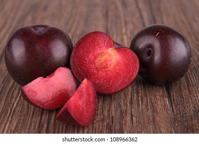 Isolated Red Plum