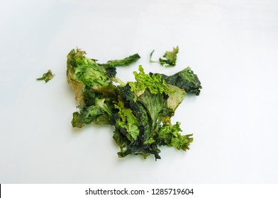 Isolated Rotten Lettuce On White Background.