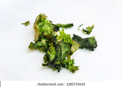 Isolated Rotten Lettuce On White Background.