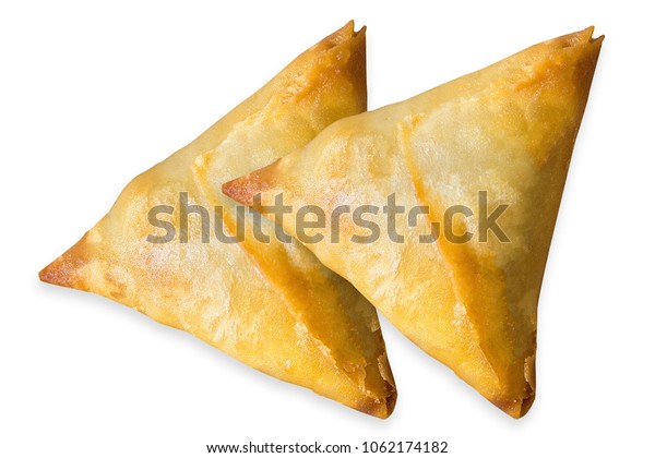 Isolated Samosa On White Background Stock Photo (Edit Now) 1062174182