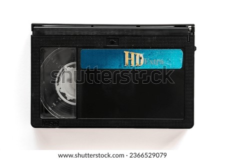 An isolated shot with studio light from a VCR tape.