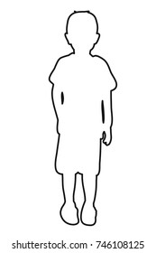 outline of a child
