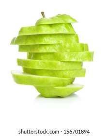 Isolated Sliced Guava On White Background