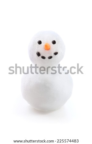Isolated snowman