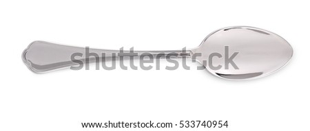 Isolated spoon with clipping path