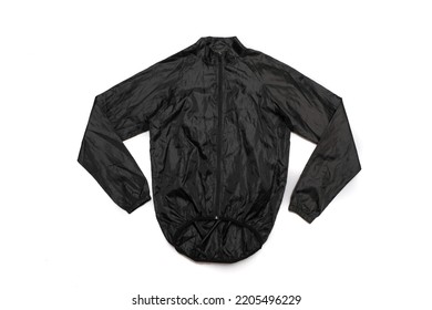 
Isolated Sports Black Windbreaker On White Background