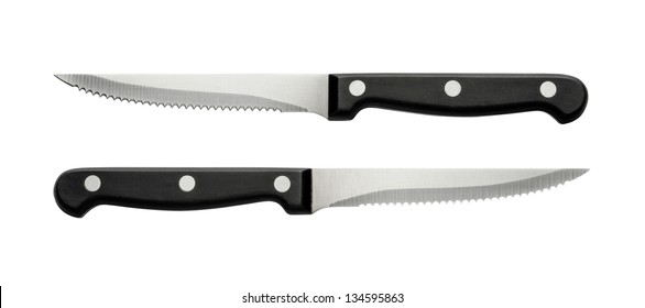 An Isolated Steak Knife, With The Clipping Path