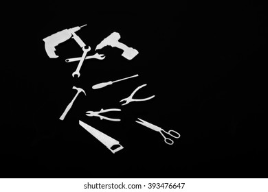 Isolated stencil set of tools