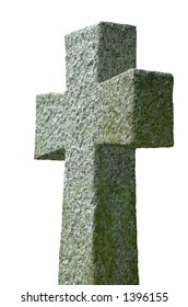 Isolated Stone Cross Stock Photo 1396155 