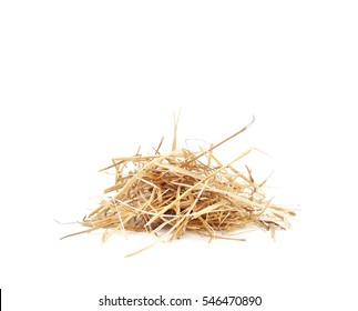 Isolated Straw Dry Hay