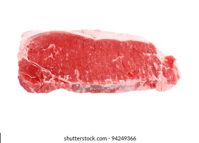 Isolated Strip Loin Steak