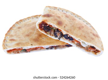 Isolated Supreme Pizza Pocket