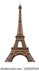isolated Tour Eiffel on white background