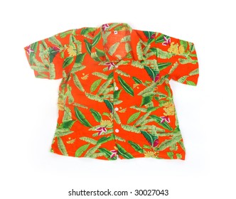 Isolated Tropical Shirt On White