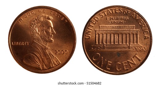 Isolated US Penny