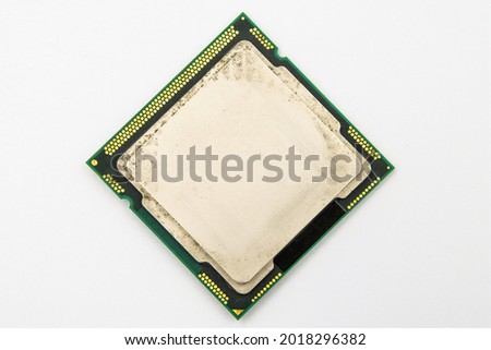 Isolated used desktop computer processor