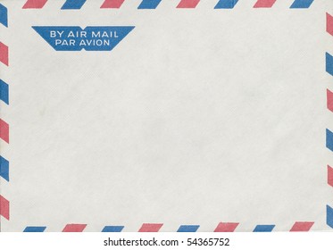 Isolated Vintage Air Mail Envelope