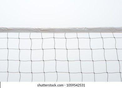 Isolated Volleyball Net on the beach background, Sport Activity in Summer Holiday