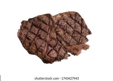 Isolated Wagyu  Ribeye Steak On White Background