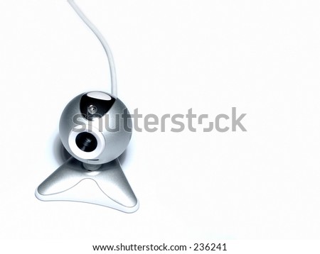Isolated webcam and cable.