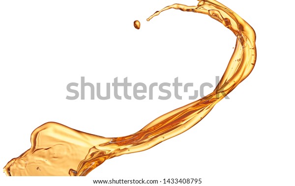 Isolated Whisky Color Splash Against White Stock Photo (Edit Now ...