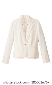 Isolated White Blazer Jacket