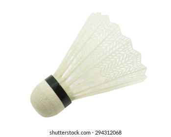 Isolated White Shuttlecock Playing Tennis White Stock Photo 294312068 ...