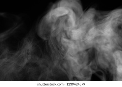 Isolated White Smoke Overlay Effect On Stock Photo 1239424579 ...