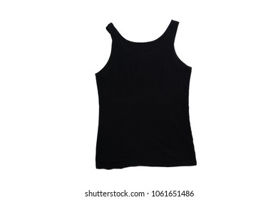 Mockup Black Mans Sleeveless Shirt Front Stock Vector (Royalty Free ...