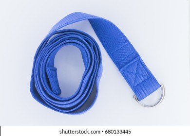 Isolated Yoga Strap, For Sports And Fitness Concept.