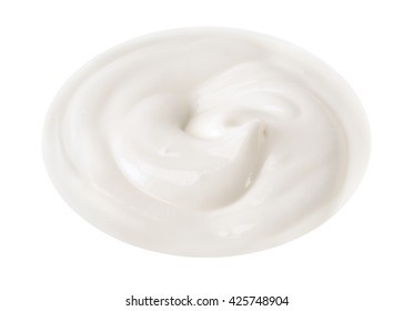 Isolated Yogurt Cream Swirl