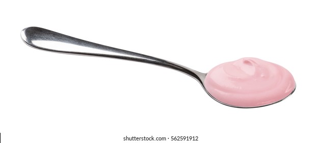 Isolated Yogurt Spoon