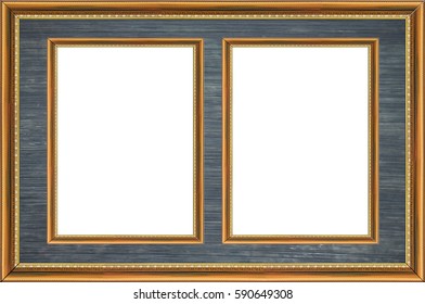 Isolatedphoto Framepicture Framewhite Background Stock Photo 590649308