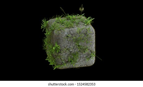 Isometric Realistic Grass Land Isolated