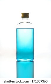 Isopropyl Alcohol Bottle On Isolated Background