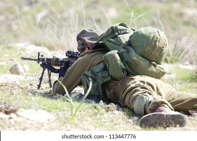 Israel Defense Forces - Sniper, Paratroopers Brigade During Training