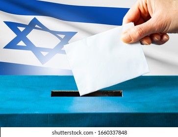 Israel Elections Hand Putting Vote In Ballot