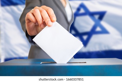 Israel Elections Hand Putting Vote In Ballot