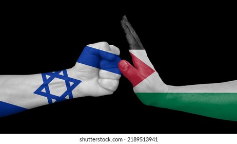 Israel Vs Palestine. Continued Clashes Between Two Peoples.