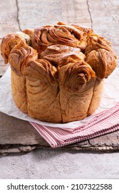 Israeli Breakfast - Traditional Yemenite Jewish Bread - Kubaneh