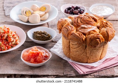 Israeli Breakfast - Traditional Yemenite Jewish Bread - Kubaneh