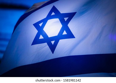 Israeli Flag In The Wind