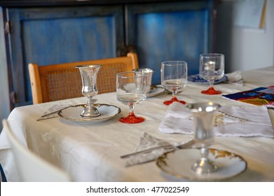 Israeli Pesach Seder Traditional Table