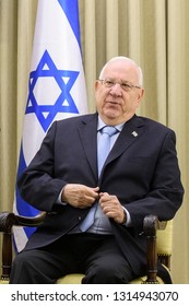  Israeli President Reuven Rivlin In JERUSALEM, ISRAEL. 15-05-2017