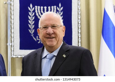  Israeli President Reuven Rivlin In JERUSALEM, ISRAEL. 15-05-2017