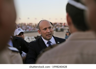 Israeli Prime Minister Nafatali Bennett During A Graduation Ceremony Of Israeli Air Force Pilots At The Hatzerim Base Near The Southern City Of Beer Sheva, On June 24, 2021.