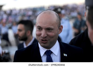 Israeli Prime Minister Nafatali Bennett During A Graduation Ceremony Of Israeli Air Force Pilots At The Hatzerim Base Near The Southern City Of Beer Sheva, On June 24, 2021.