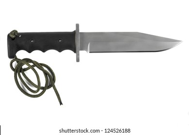 Israeli Special Forces Combat Knife Isolated On White Background